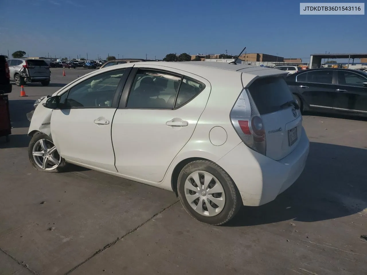 2013 Toyota Prius C VIN: JTDKDTB36D1543116 Lot: 76617354