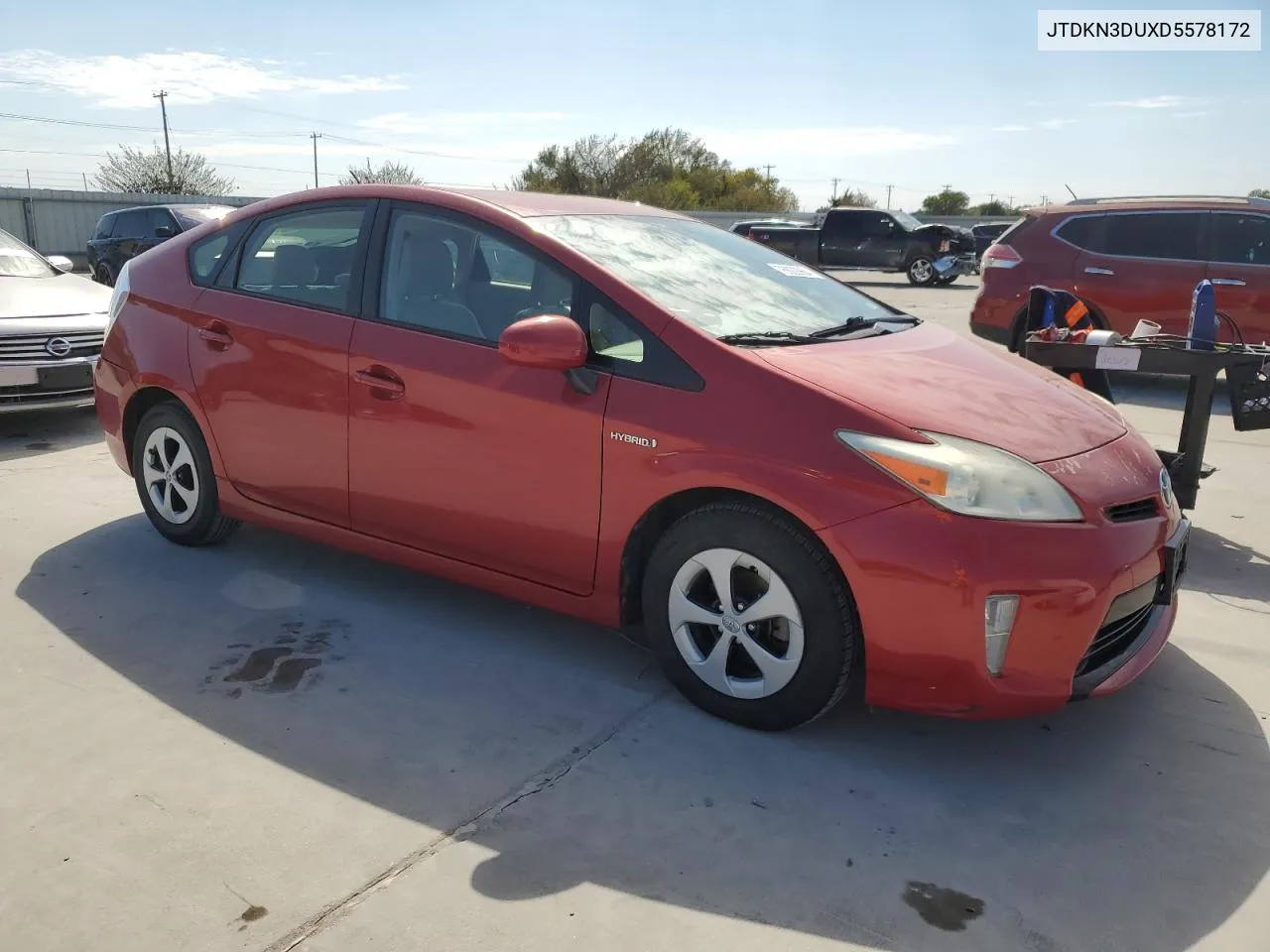 2013 Toyota Prius VIN: JTDKN3DUXD5578172 Lot: 76622964