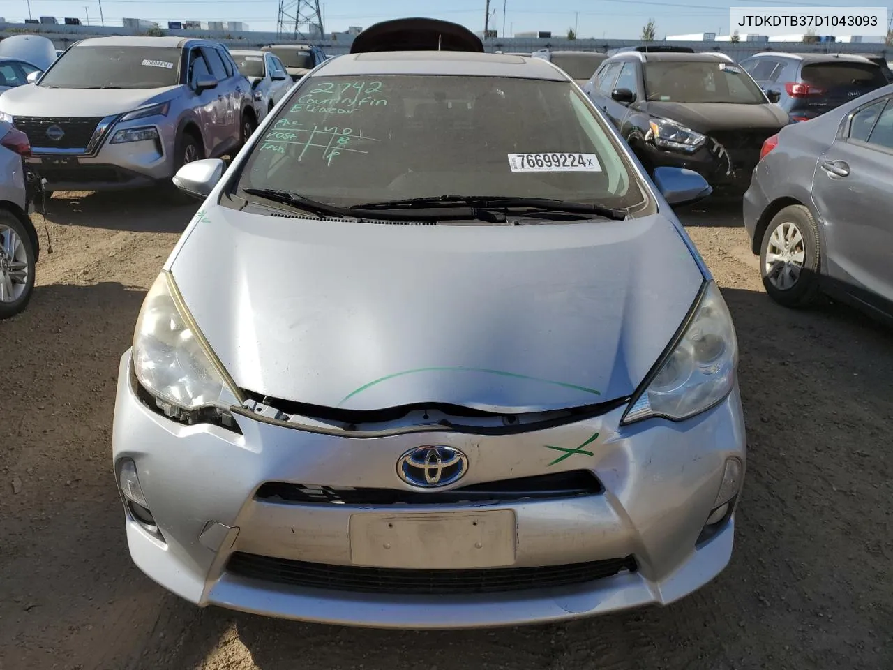 2013 Toyota Prius C VIN: JTDKDTB37D1043093 Lot: 76699224