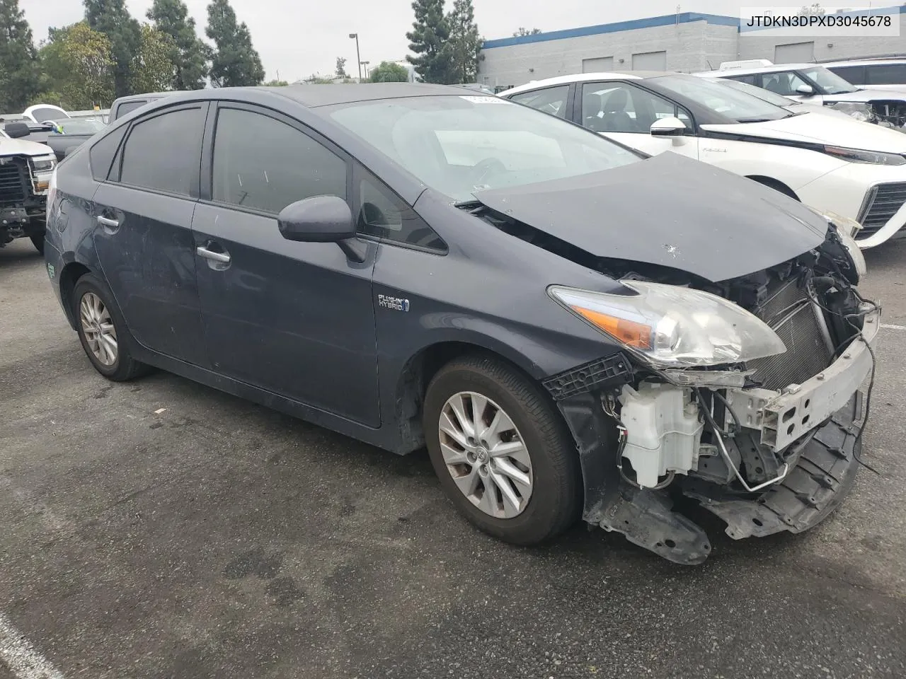 2013 Toyota Prius Plug-In VIN: JTDKN3DPXD3045678 Lot: 76748364