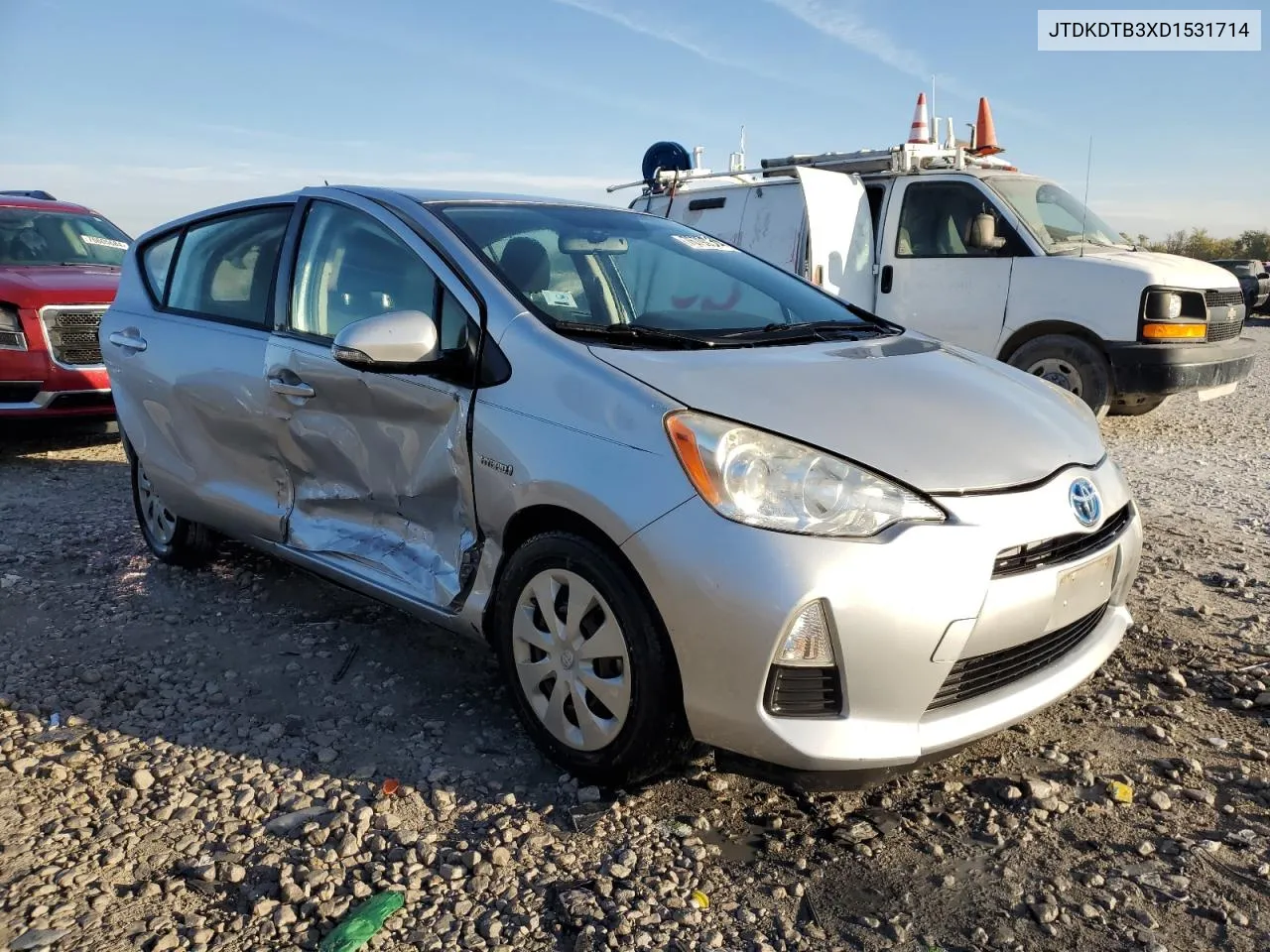 JTDKDTB3XD1531714 2013 Toyota Prius C