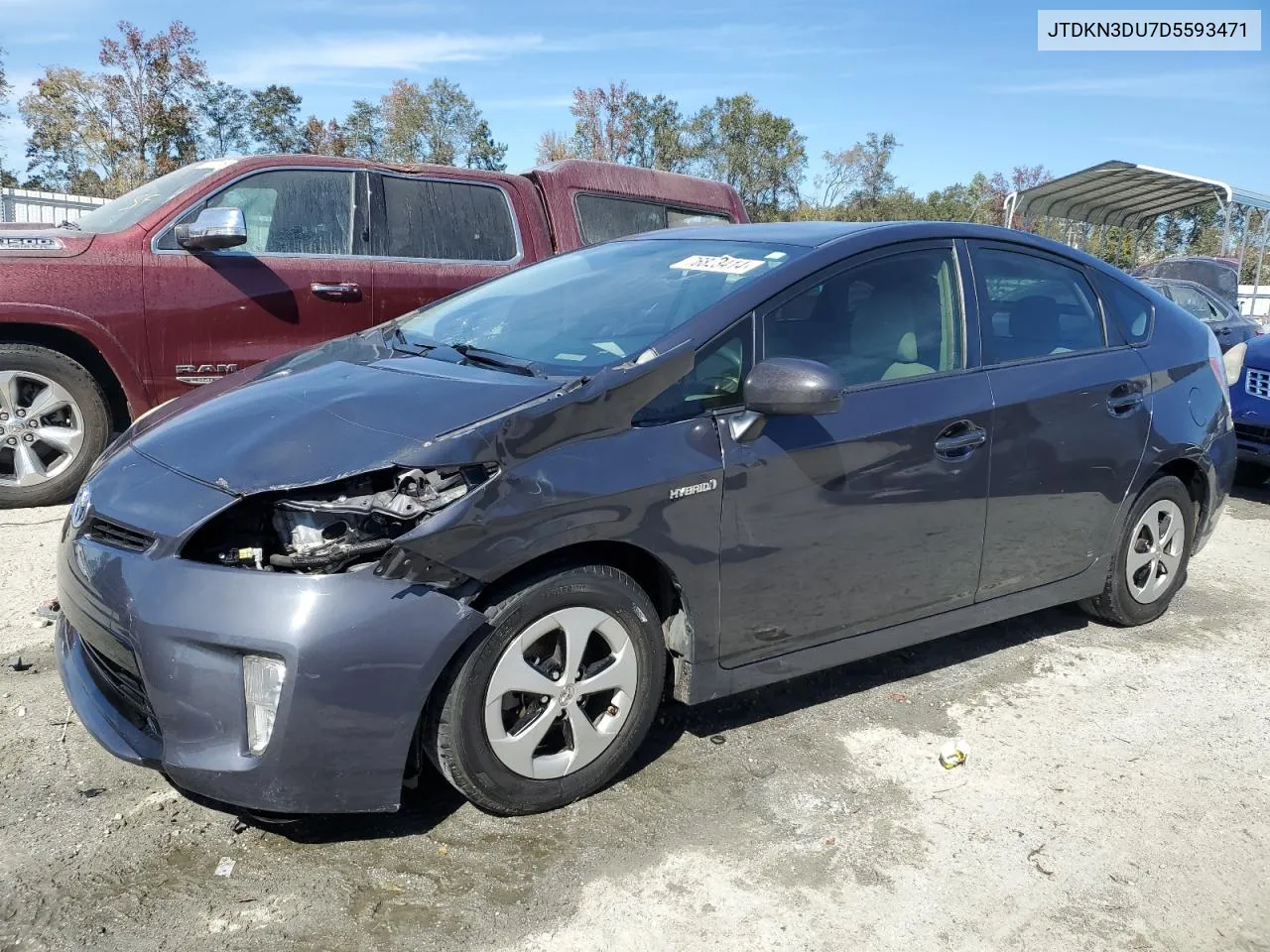 2013 Toyota Prius VIN: JTDKN3DU7D5593471 Lot: 76823414