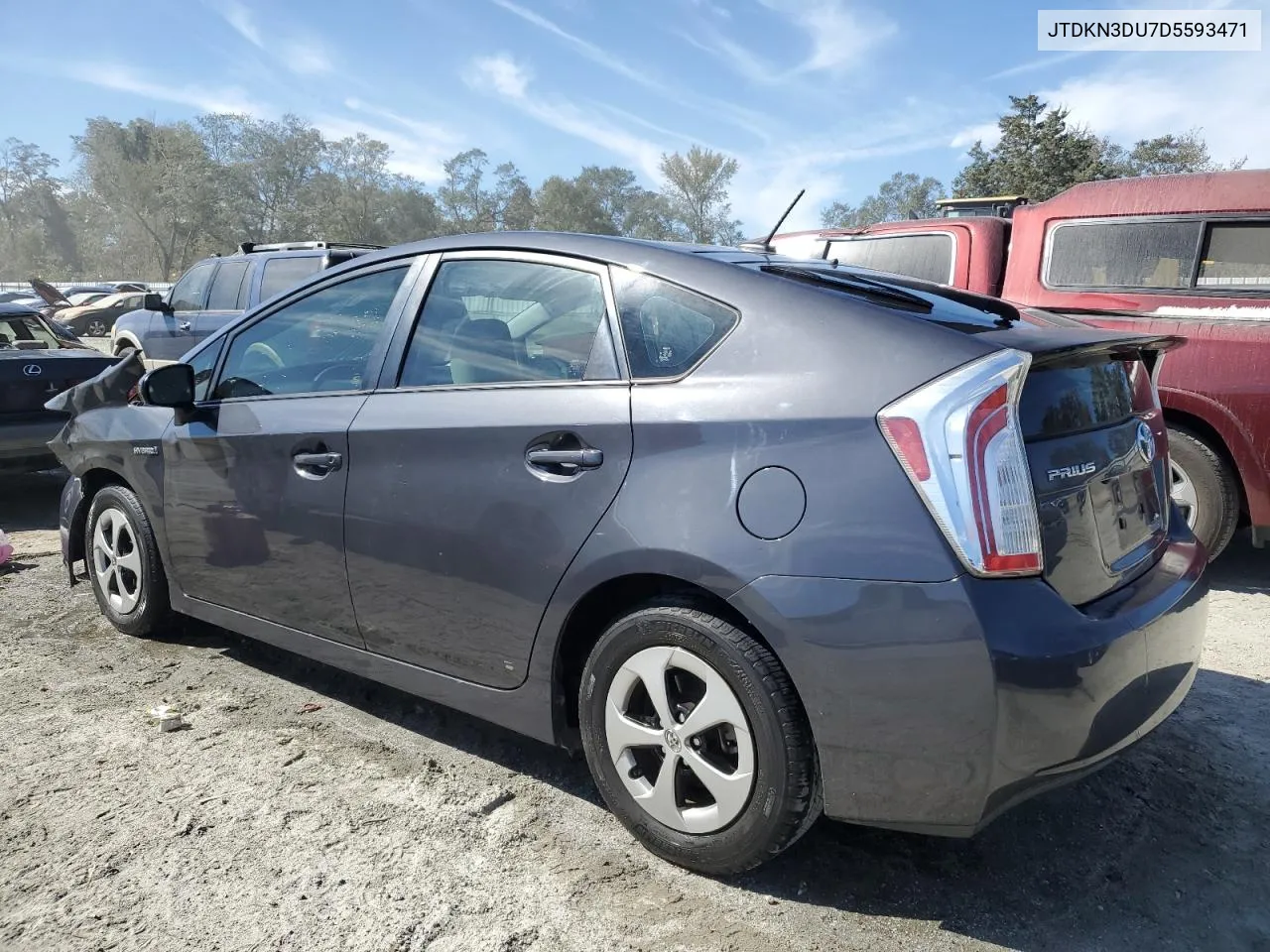 JTDKN3DU7D5593471 2013 Toyota Prius