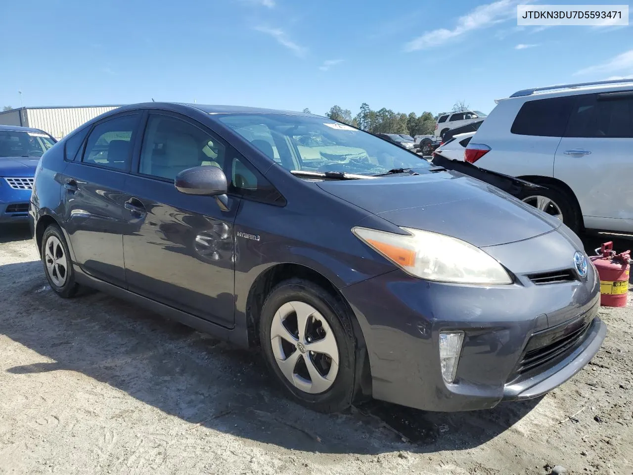 2013 Toyota Prius VIN: JTDKN3DU7D5593471 Lot: 76823414