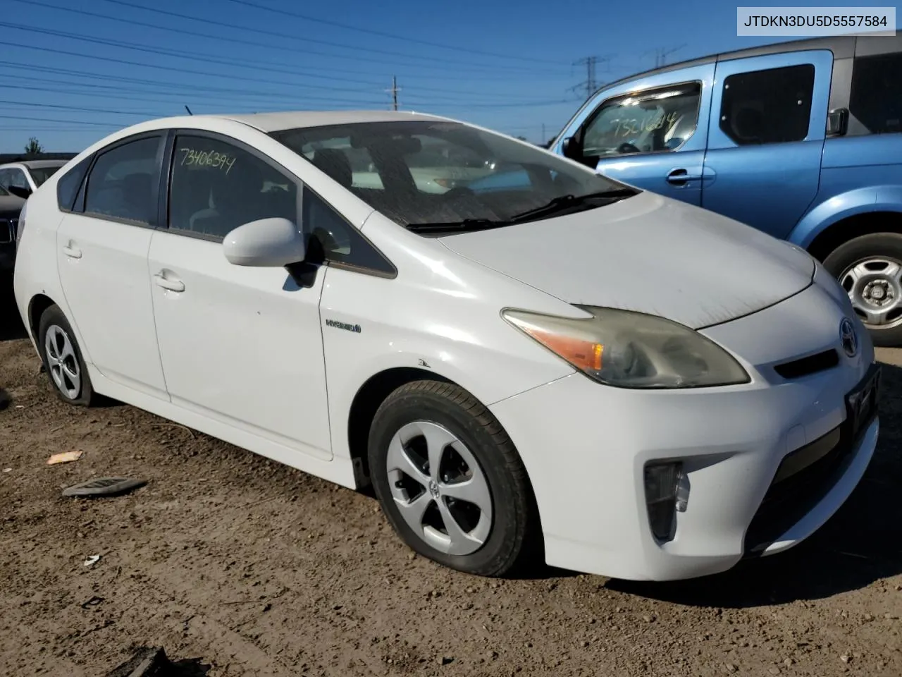 2013 Toyota Prius VIN: JTDKN3DU5D5557584 Lot: 76959144