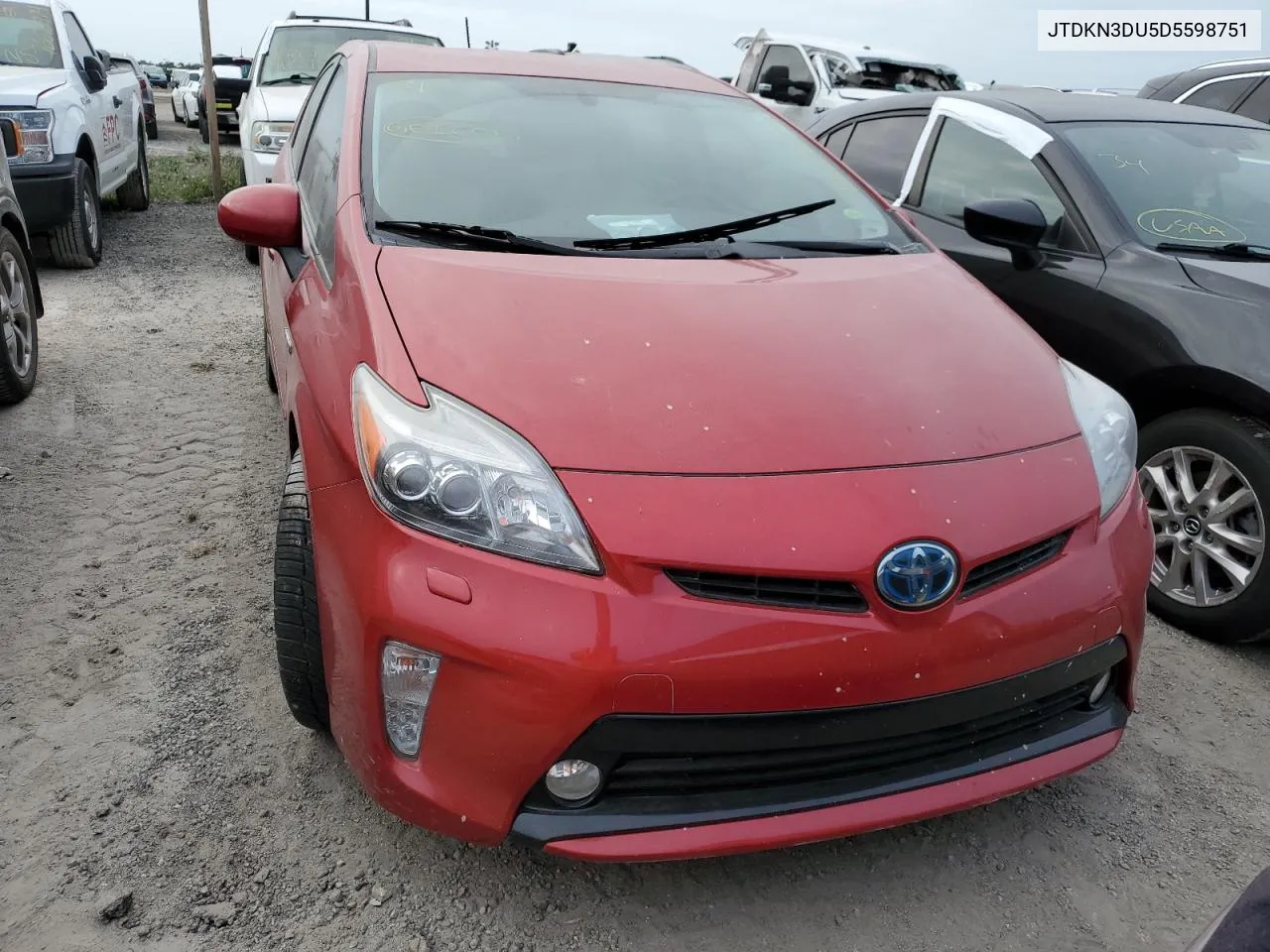 2013 Toyota Prius VIN: JTDKN3DU5D5598751 Lot: 77017354