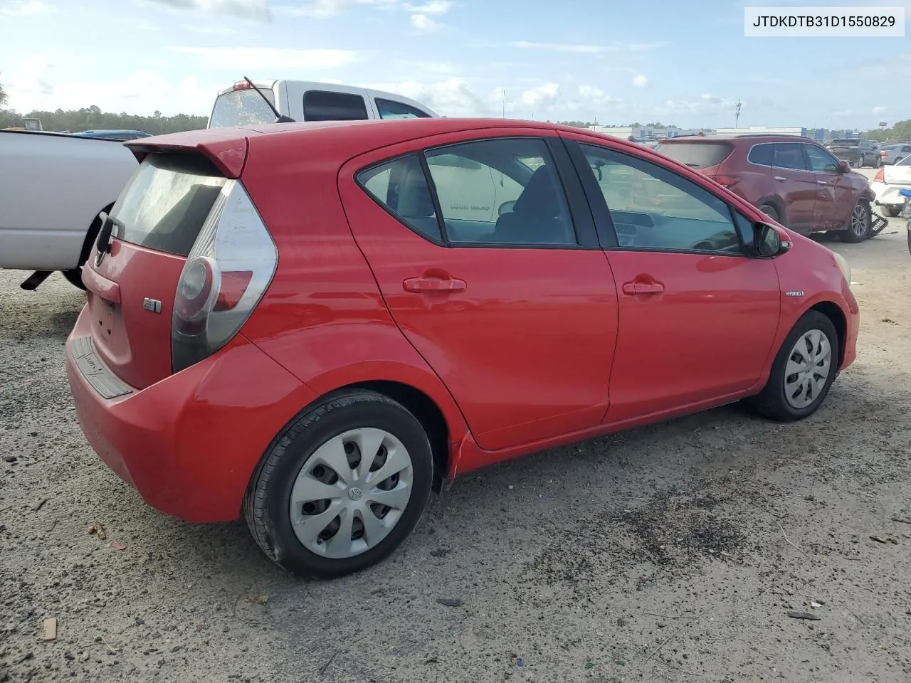 2013 Toyota Prius C VIN: JTDKDTB31D1550829 Lot: 77138314