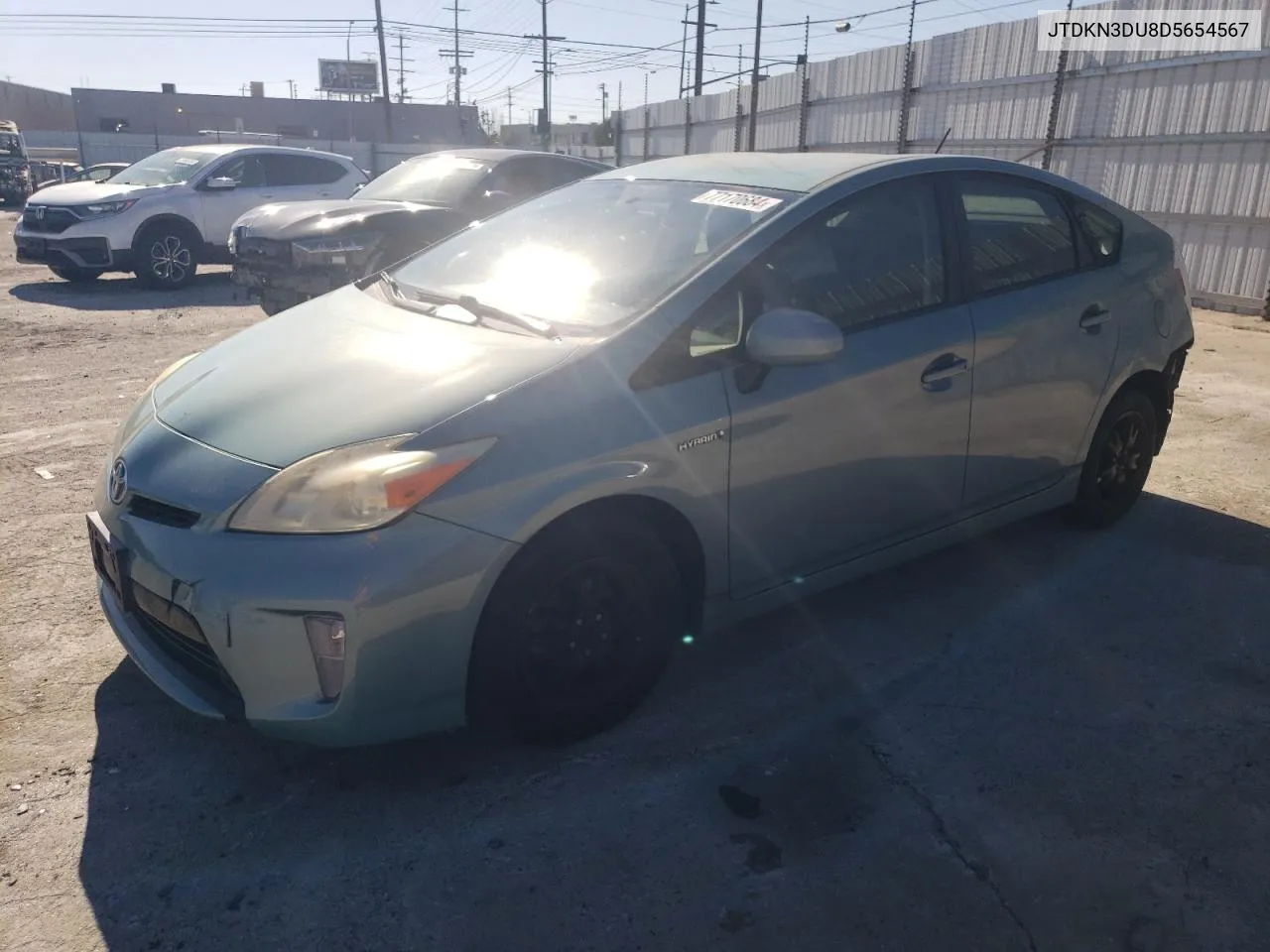 2013 Toyota Prius VIN: JTDKN3DU8D5654567 Lot: 77170684