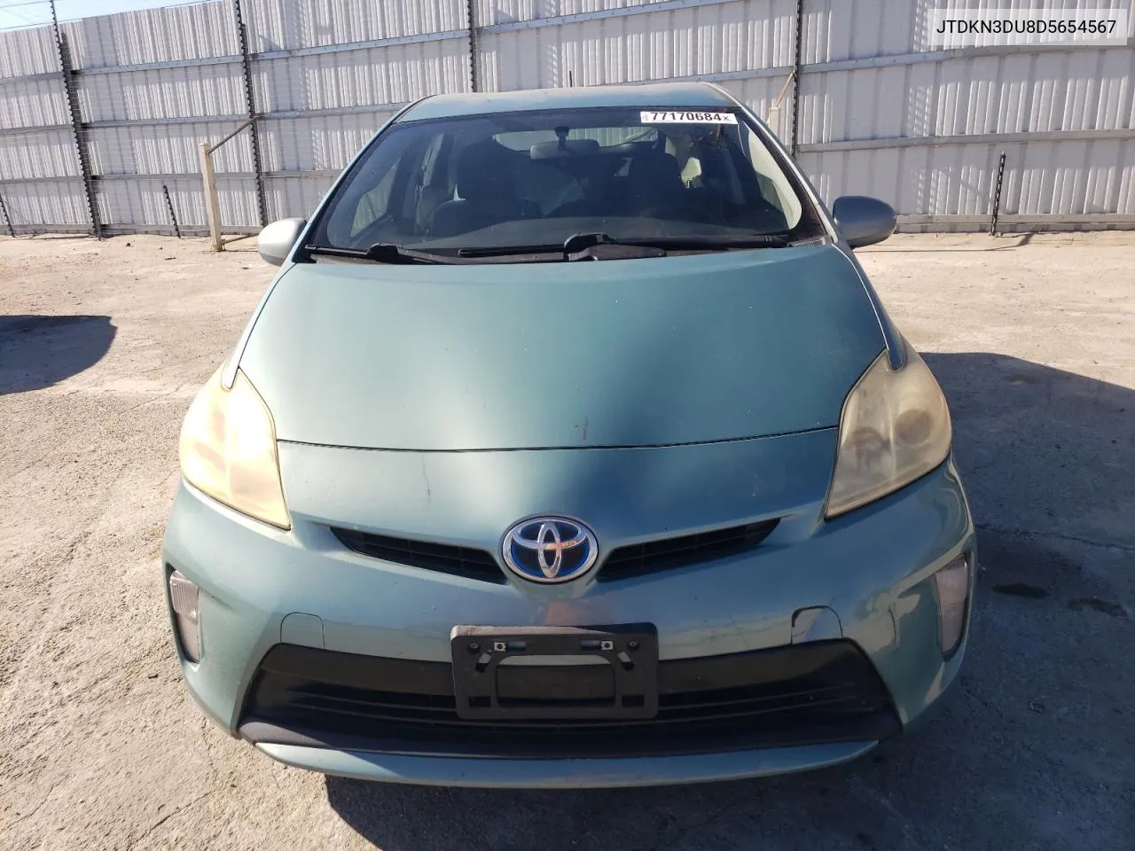 2013 Toyota Prius VIN: JTDKN3DU8D5654567 Lot: 77170684