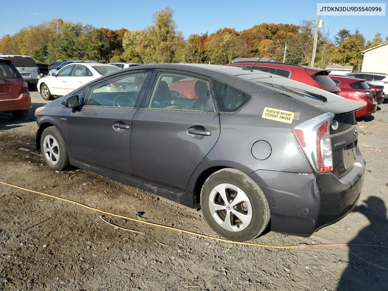 2013 Toyota Prius VIN: JTDKN3DU9D5540996 Lot: 77200854