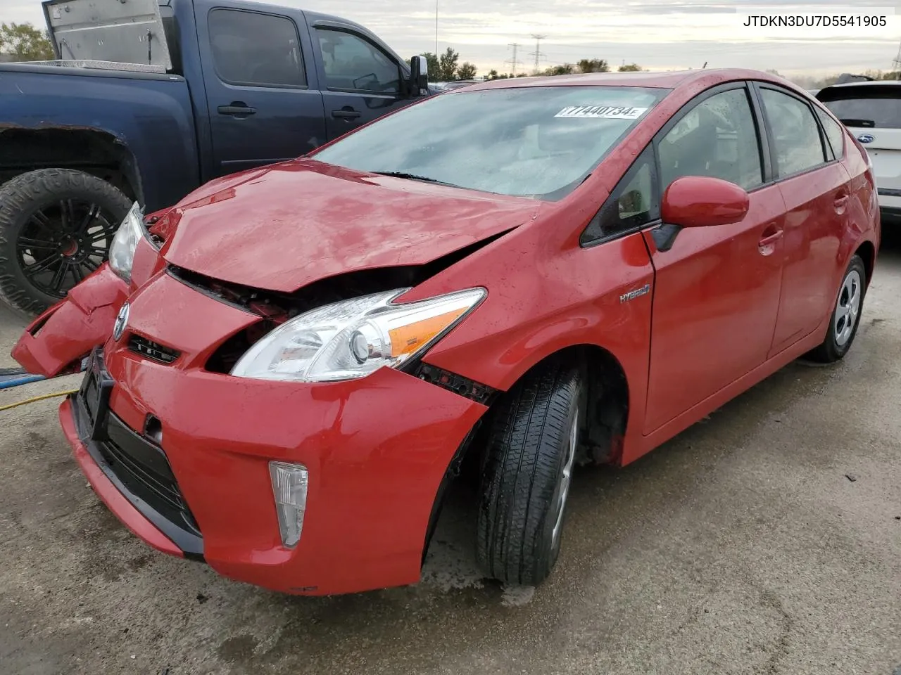 2013 Toyota Prius VIN: JTDKN3DU7D5541905 Lot: 77440734