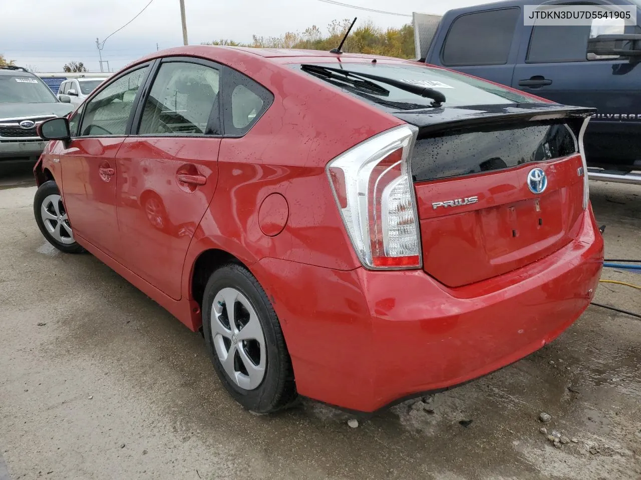 2013 Toyota Prius VIN: JTDKN3DU7D5541905 Lot: 77440734