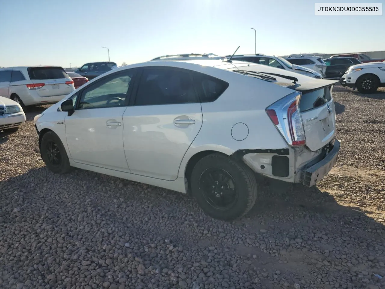 2013 Toyota Prius VIN: JTDKN3DU0D0355586 Lot: 77457034