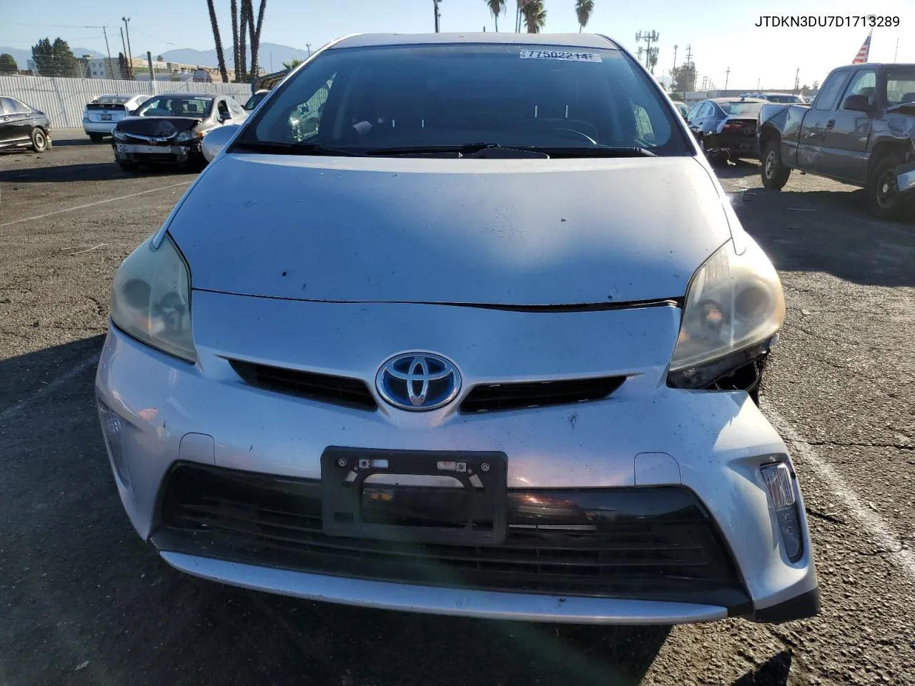 2013 Toyota Prius VIN: JTDKN3DU7D1713289 Lot: 77502214