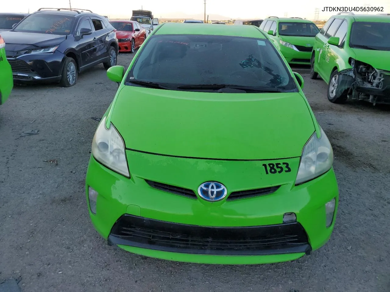 2013 Toyota Prius VIN: JTDKN3DU4D5630962 Lot: 77502894