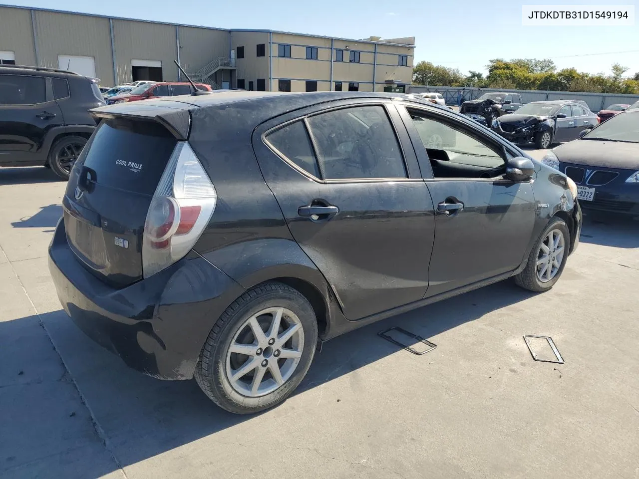 2013 Toyota Prius C VIN: JTDKDTB31D1549194 Lot: 77712394