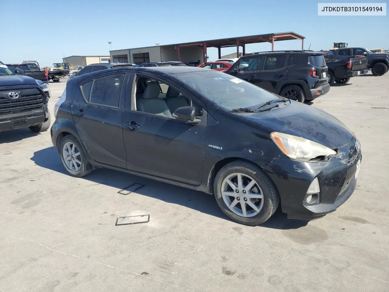 2013 Toyota Prius C VIN: JTDKDTB31D1549194 Lot: 77712394