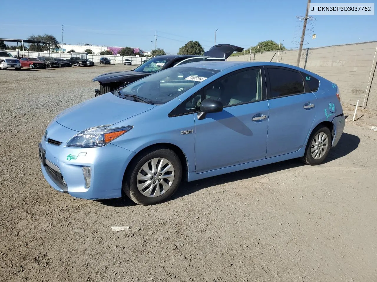 2013 Toyota Prius Plug-In VIN: JTDKN3DP3D3037762 Lot: 77807164