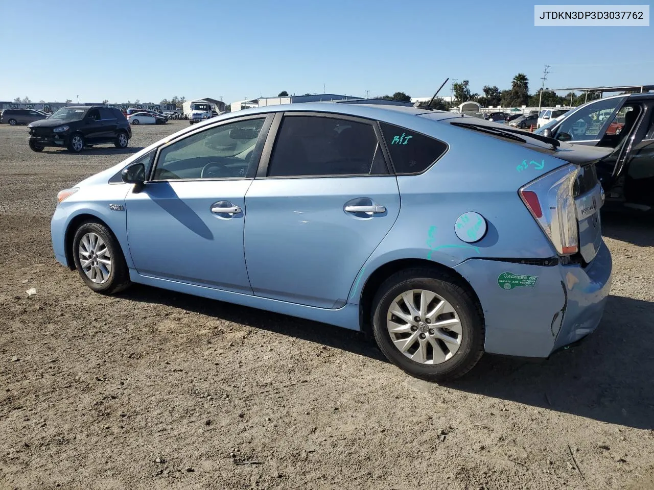 2013 Toyota Prius Plug-In VIN: JTDKN3DP3D3037762 Lot: 77807164