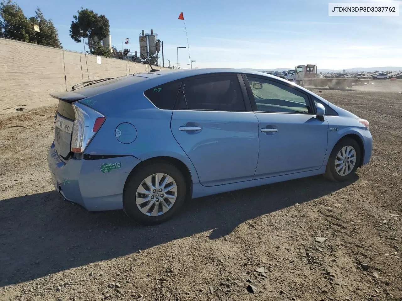 2013 Toyota Prius Plug-In VIN: JTDKN3DP3D3037762 Lot: 77807164