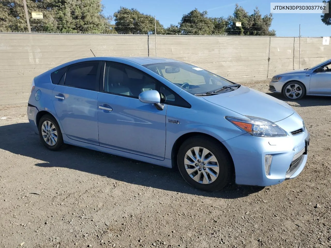 2013 Toyota Prius Plug-In VIN: JTDKN3DP3D3037762 Lot: 77807164