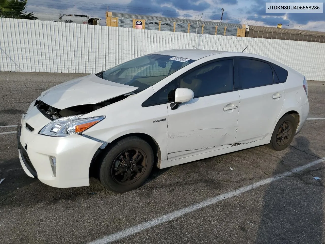 2013 Toyota Prius VIN: JTDKN3DU4D5668286 Lot: 77831784