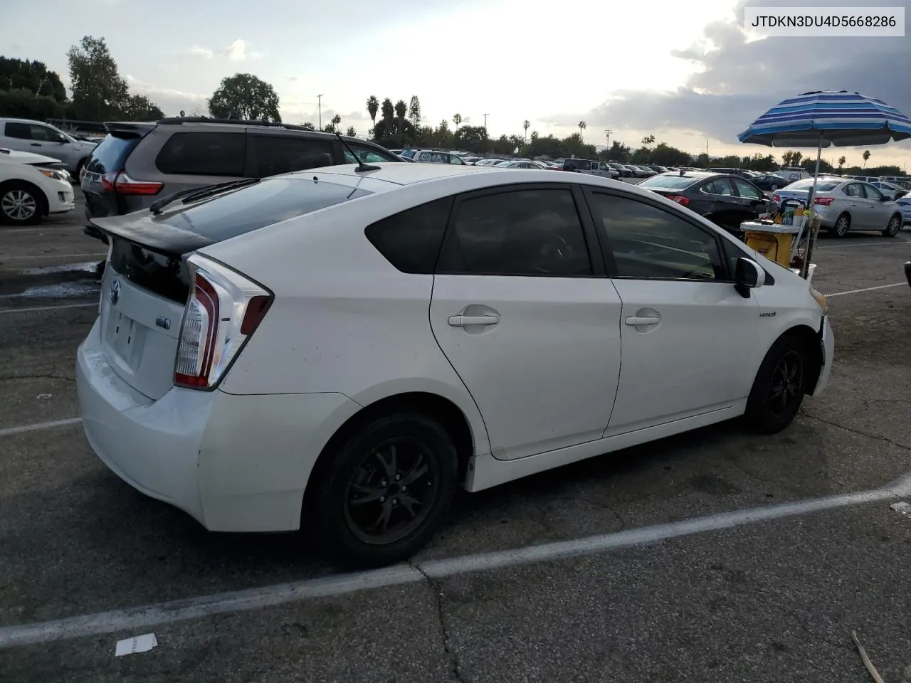 2013 Toyota Prius VIN: JTDKN3DU4D5668286 Lot: 77831784