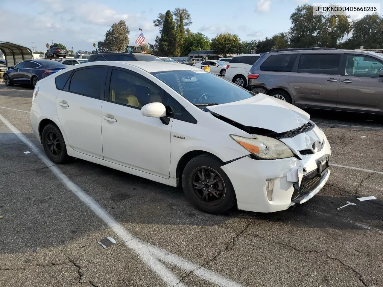 2013 Toyota Prius VIN: JTDKN3DU4D5668286 Lot: 77831784