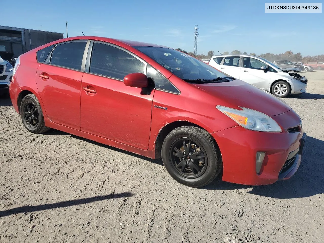 2013 Toyota Prius VIN: JTDKN3DU3D0349135 Lot: 77943964