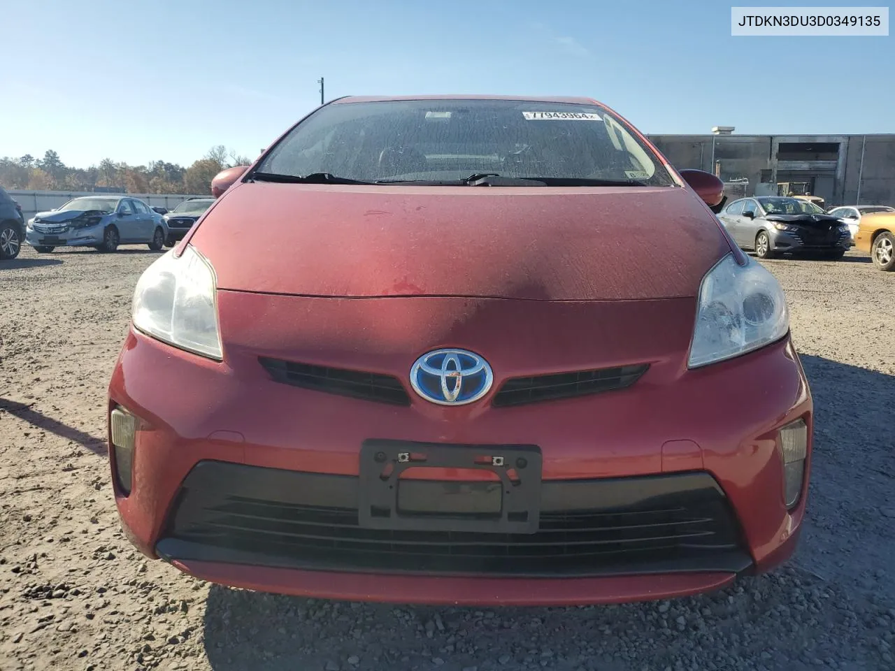 2013 Toyota Prius VIN: JTDKN3DU3D0349135 Lot: 77943964