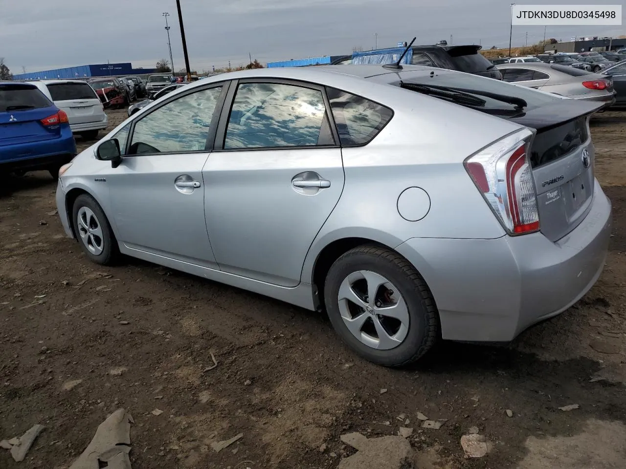 2013 Toyota Prius VIN: JTDKN3DU8D0345498 Lot: 78020434