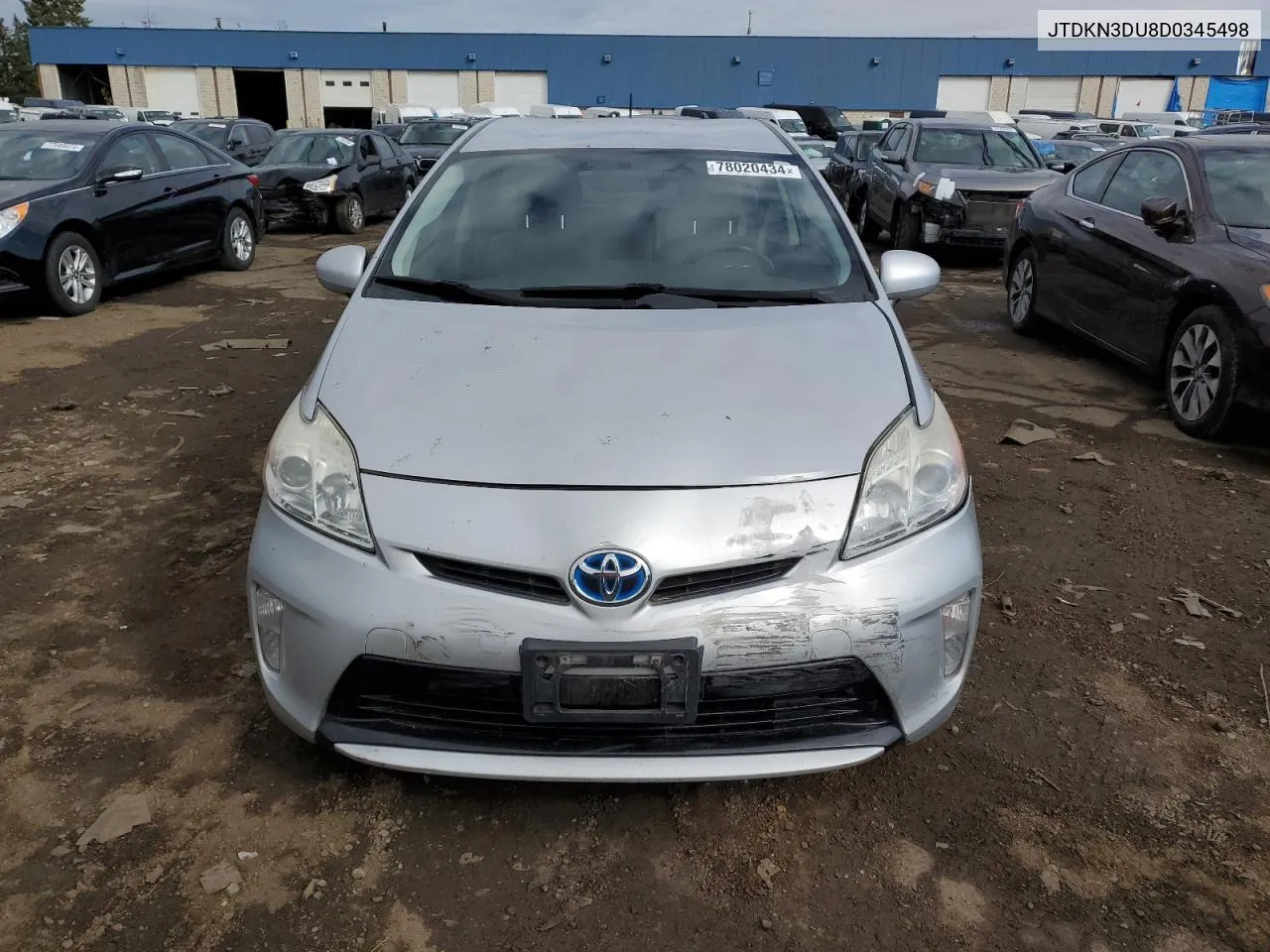 2013 Toyota Prius VIN: JTDKN3DU8D0345498 Lot: 78020434