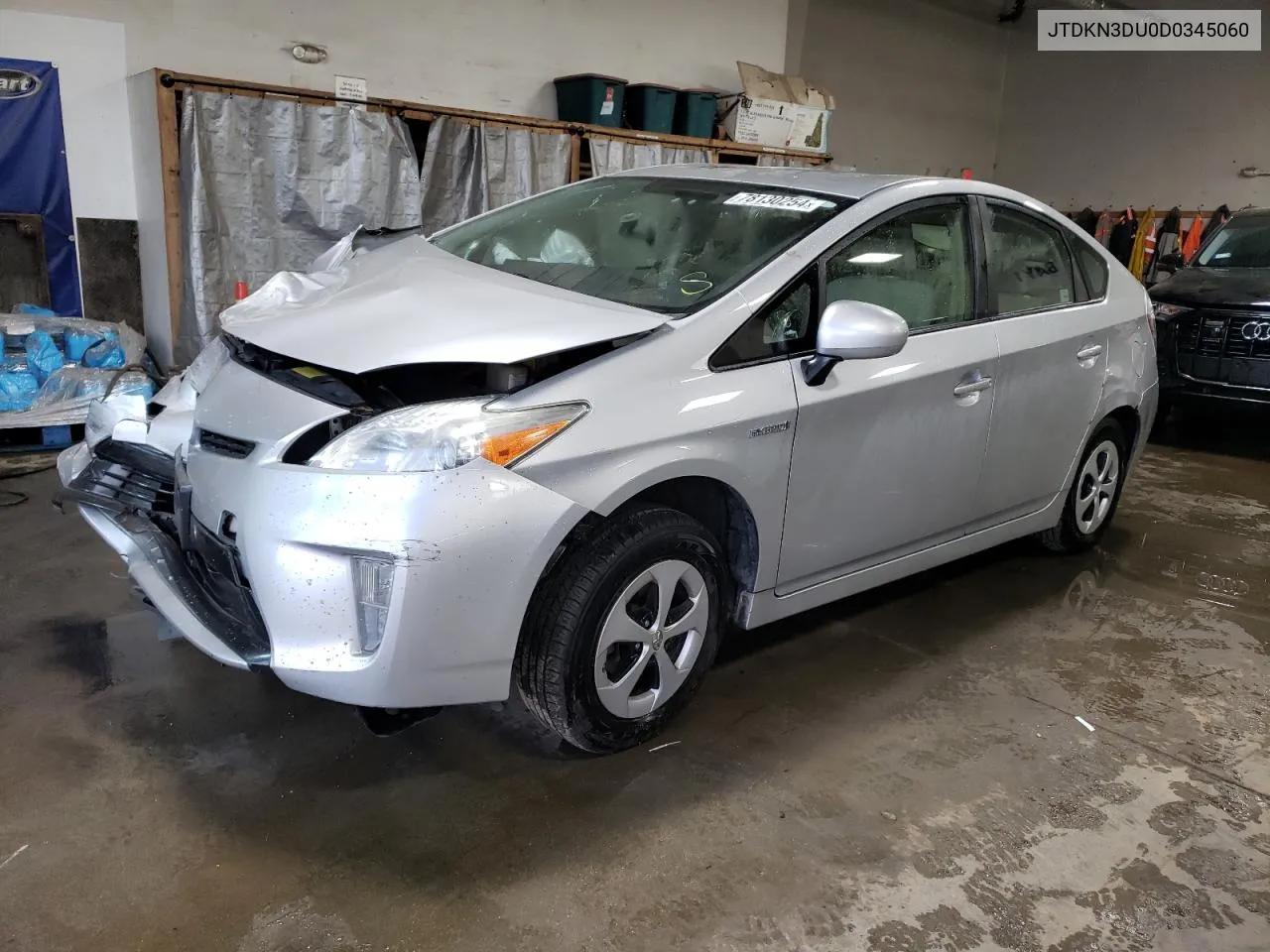 2013 Toyota Prius VIN: JTDKN3DU0D0345060 Lot: 78130254