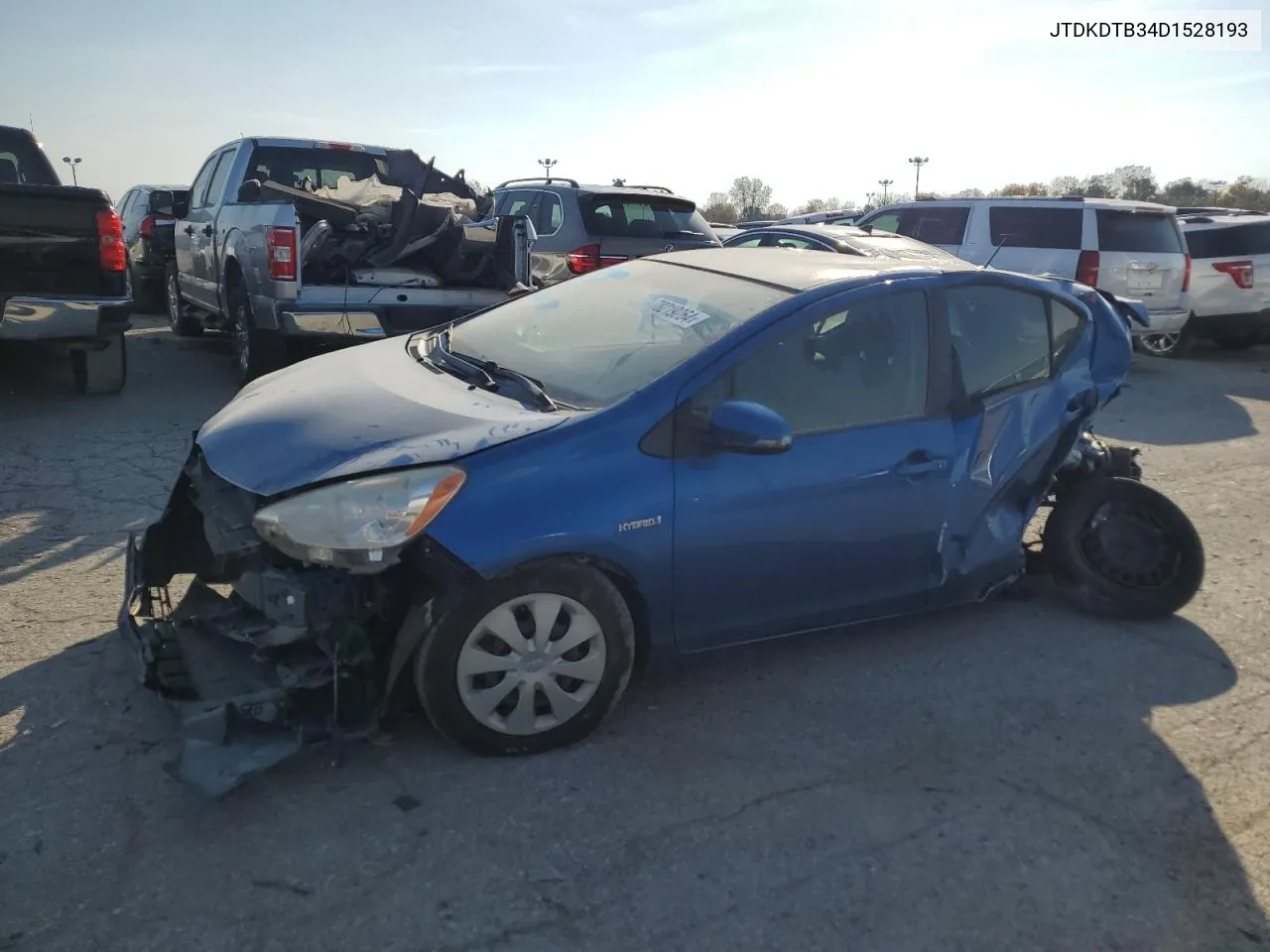 2013 Toyota Prius C VIN: JTDKDTB34D1528193 Lot: 78219264