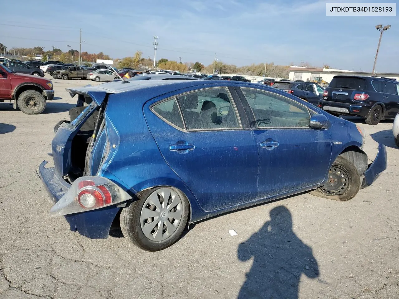 2013 Toyota Prius C VIN: JTDKDTB34D1528193 Lot: 78219264