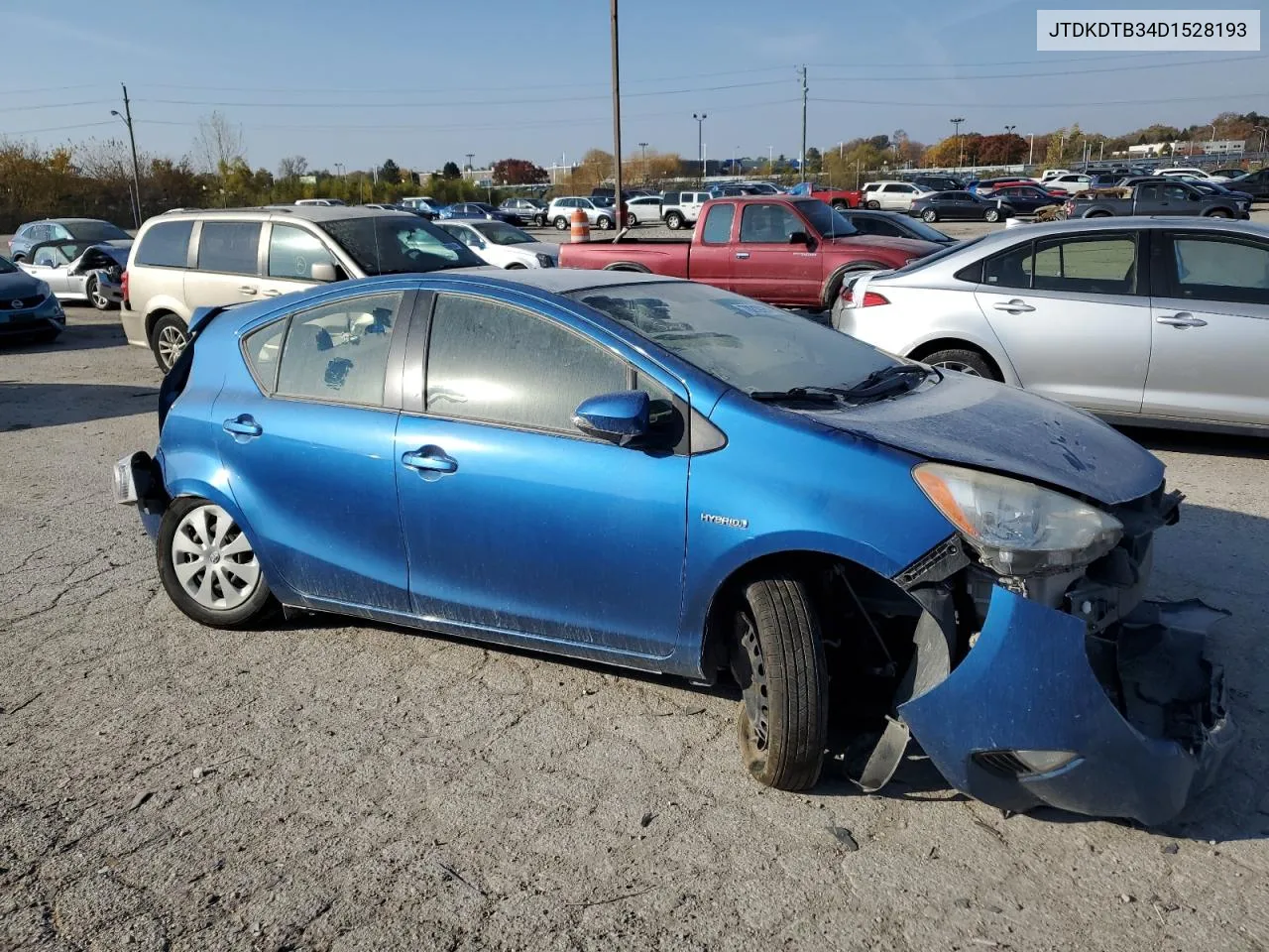 2013 Toyota Prius C VIN: JTDKDTB34D1528193 Lot: 78219264