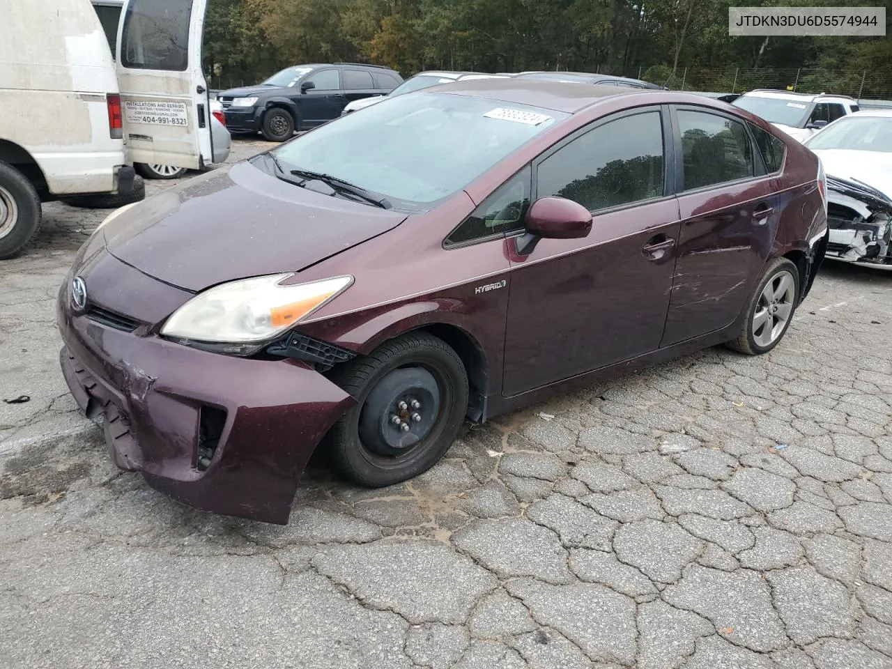 2013 Toyota Prius VIN: JTDKN3DU6D5574944 Lot: 78332324