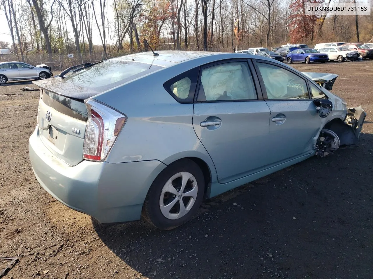 2013 Toyota Prius VIN: JTDKN3DU6D1731153 Lot: 78436314