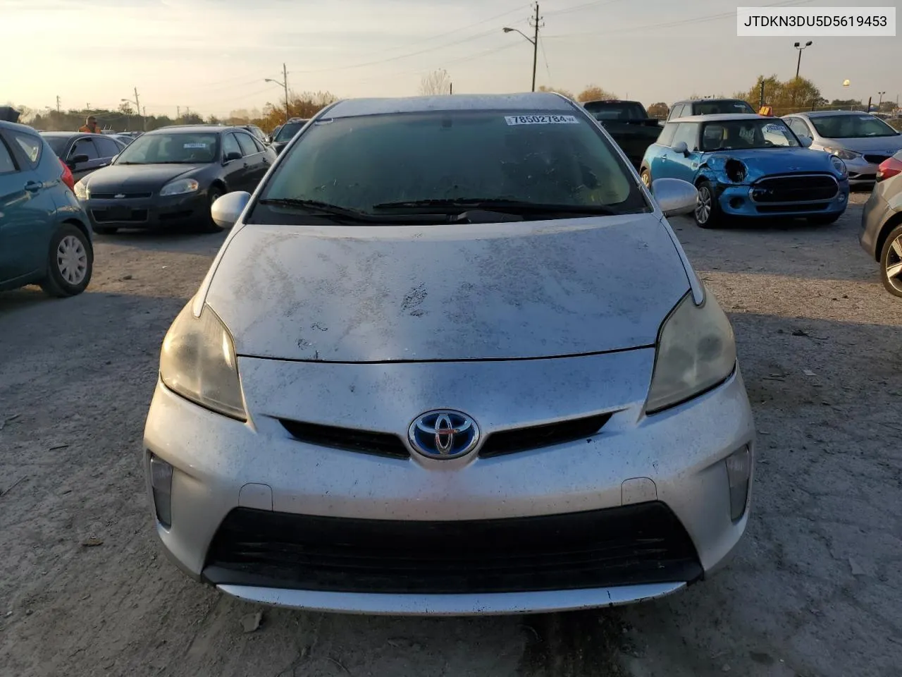 2013 Toyota Prius VIN: JTDKN3DU5D5619453 Lot: 78502784