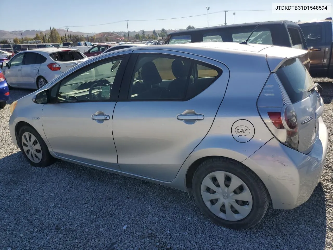 2013 Toyota Prius C VIN: JTDKDTB31D1548594 Lot: 78546554