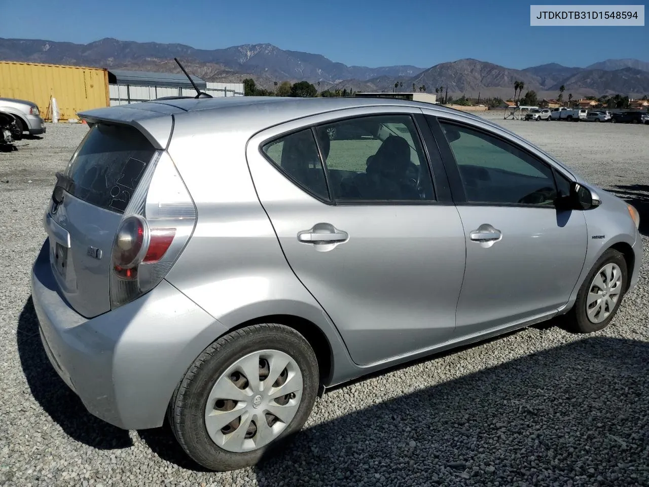 2013 Toyota Prius C VIN: JTDKDTB31D1548594 Lot: 78546554