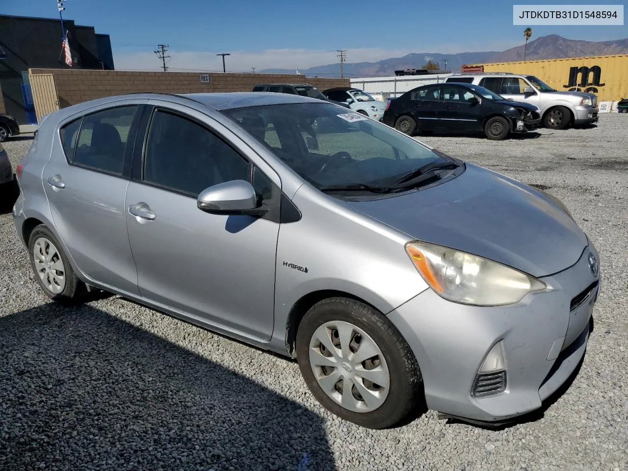 2013 Toyota Prius C VIN: JTDKDTB31D1548594 Lot: 78546554