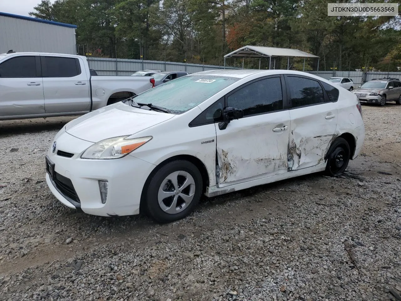 2013 Toyota Prius VIN: JTDKN3DU0D5663568 Lot: 78668734