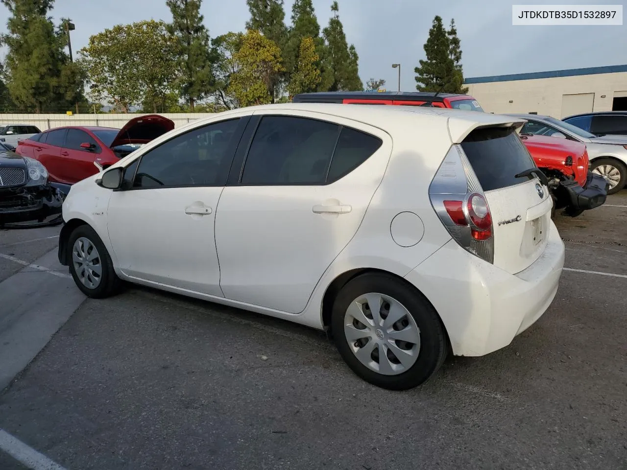 2013 Toyota Prius C VIN: JTDKDTB35D1532897 Lot: 78929614