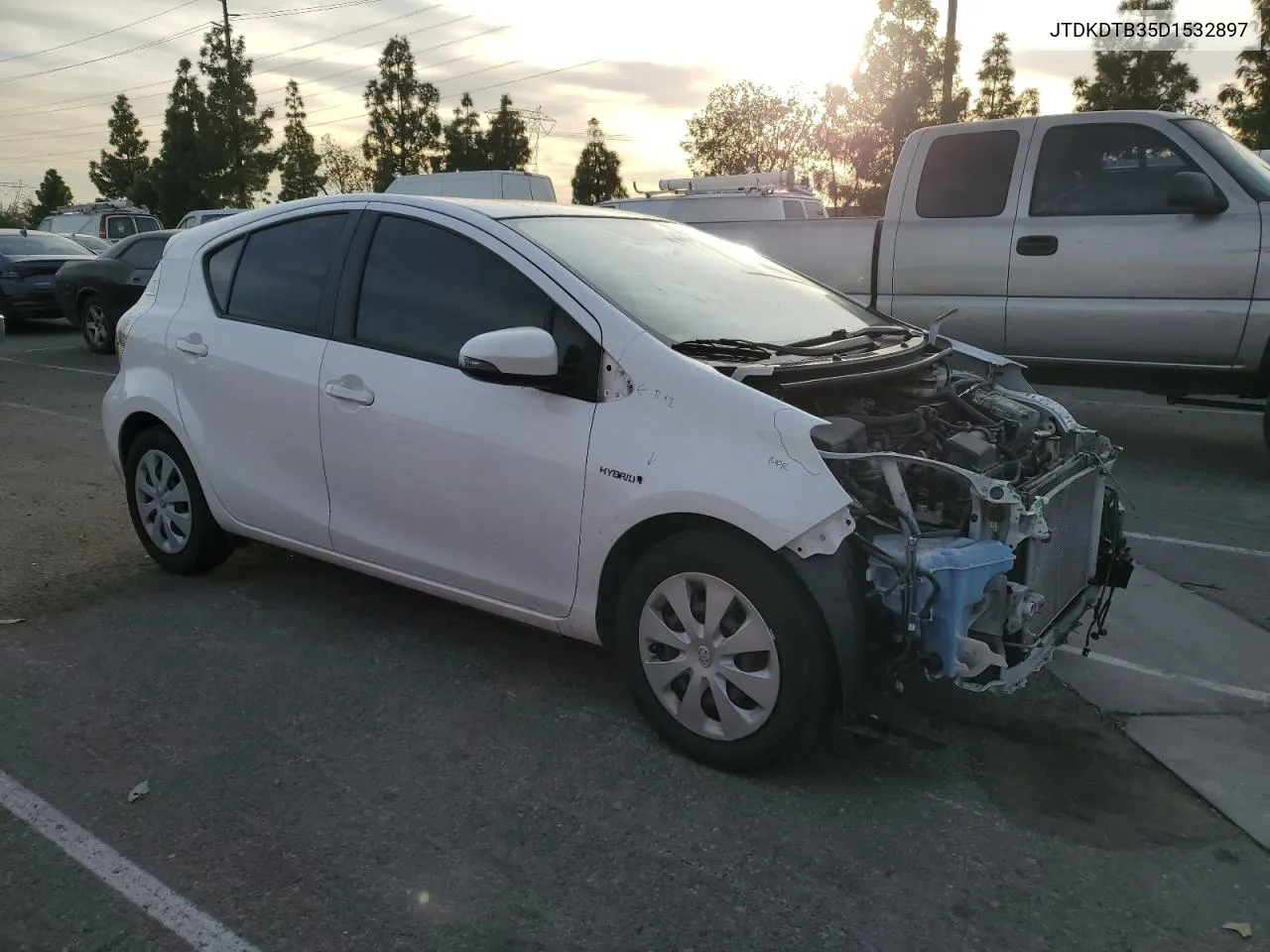 2013 Toyota Prius C VIN: JTDKDTB35D1532897 Lot: 78929614