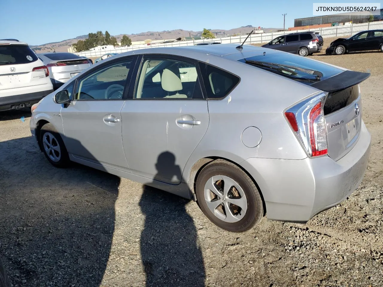 2013 Toyota Prius VIN: JTDKN3DU5D5624247 Lot: 79210484