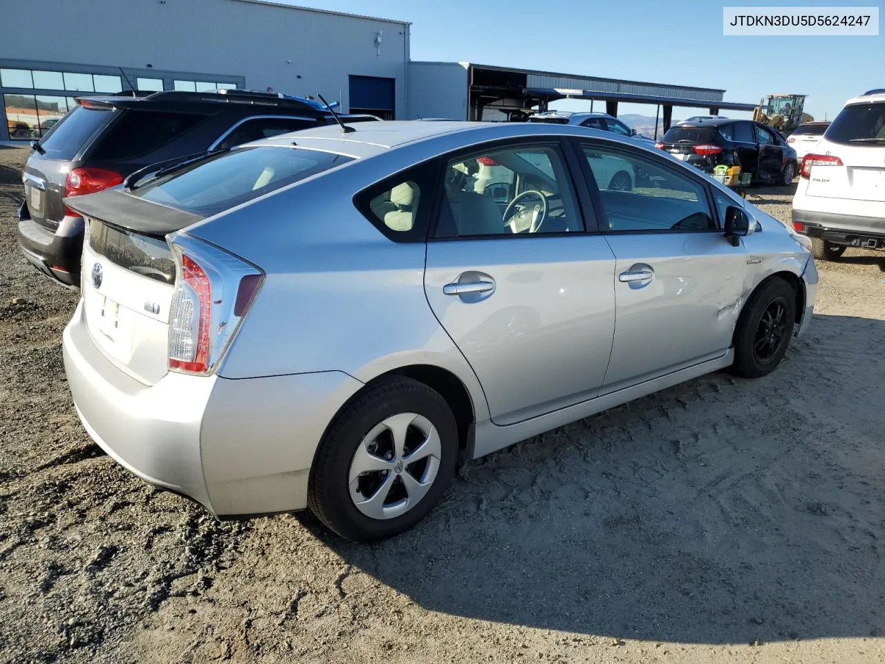 2013 Toyota Prius VIN: JTDKN3DU5D5624247 Lot: 79210484