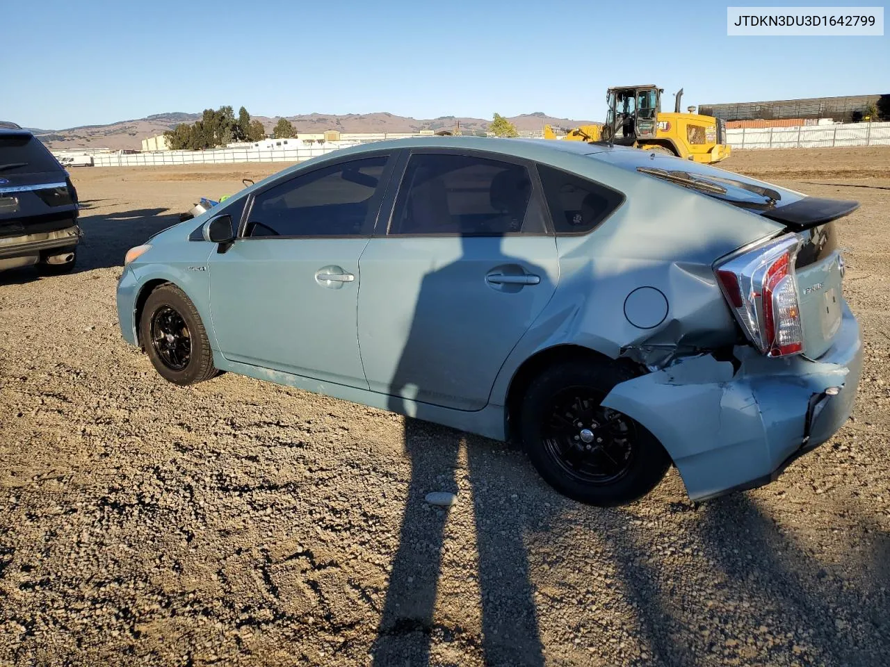 2013 Toyota Prius VIN: JTDKN3DU3D1642799 Lot: 79496384