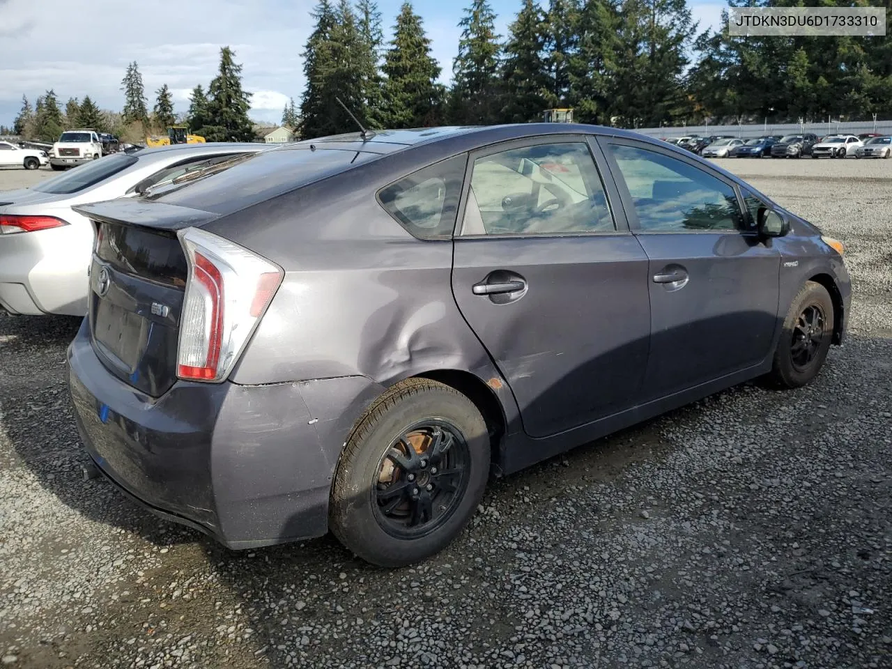 2013 Toyota Prius VIN: JTDKN3DU6D1733310 Lot: 79554884