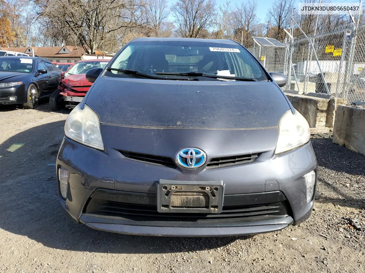 2013 Toyota Prius VIN: JTDKN3DU8D5650437 Lot: 79605374